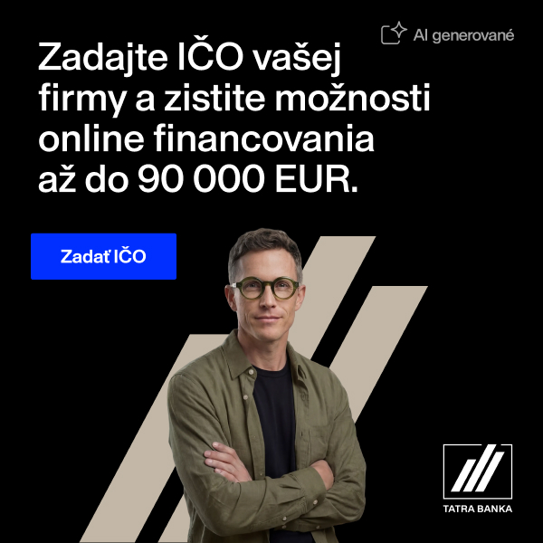 Zadajte IČO vašej firmy a zistite možnosti online financovania až do 90 000 EUR.